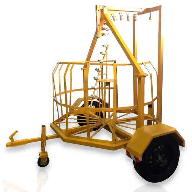 Trailer Mounted Cable Fleeting Device Trailer Mounted Cable Fleeting Device