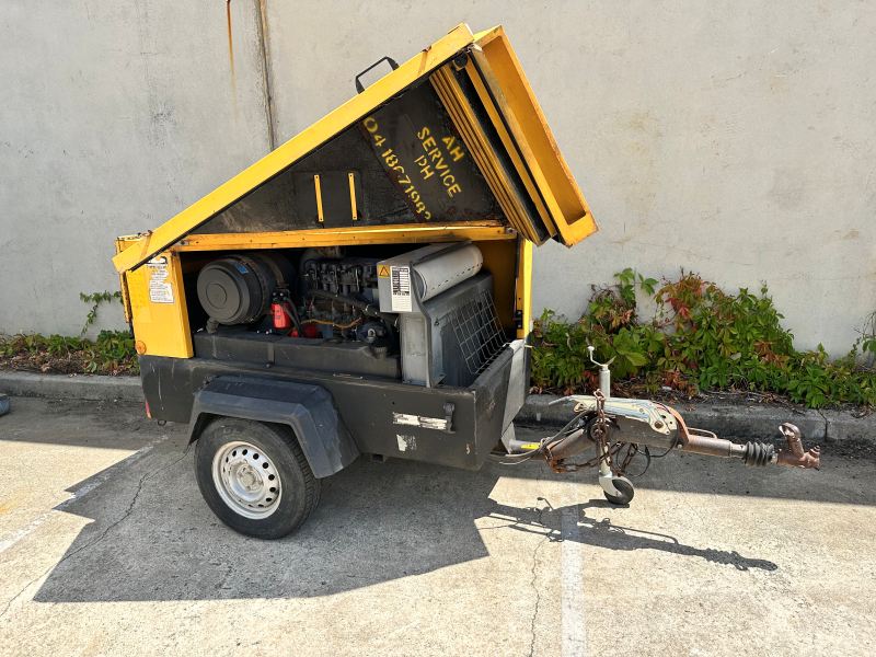 Atlas Copco Compressor Xas96 Diesel Compressor With After Cooler – Starts Easy & Runs Well Atlas Copco Compressor Xas96 Diesel Compressor With After Cooler – Starts Easy & Runs Well