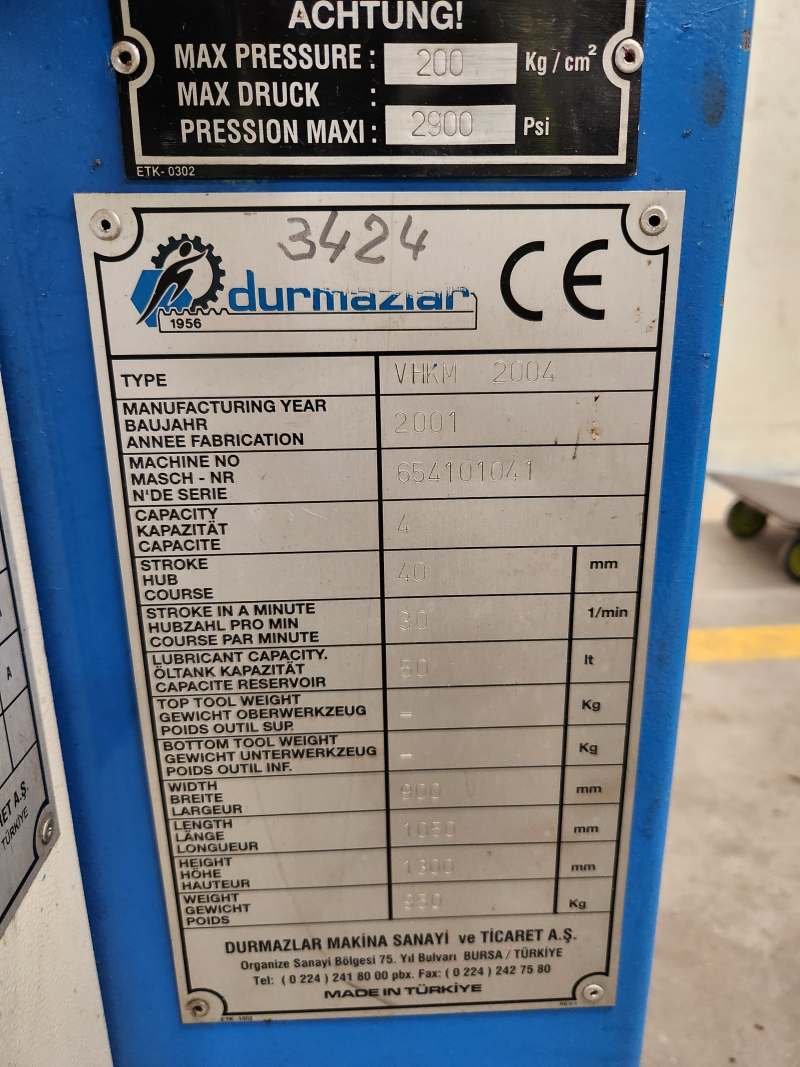 Durma Vhkm2004 Corner Notcher Durma Vhkm2004 Corner Notcher