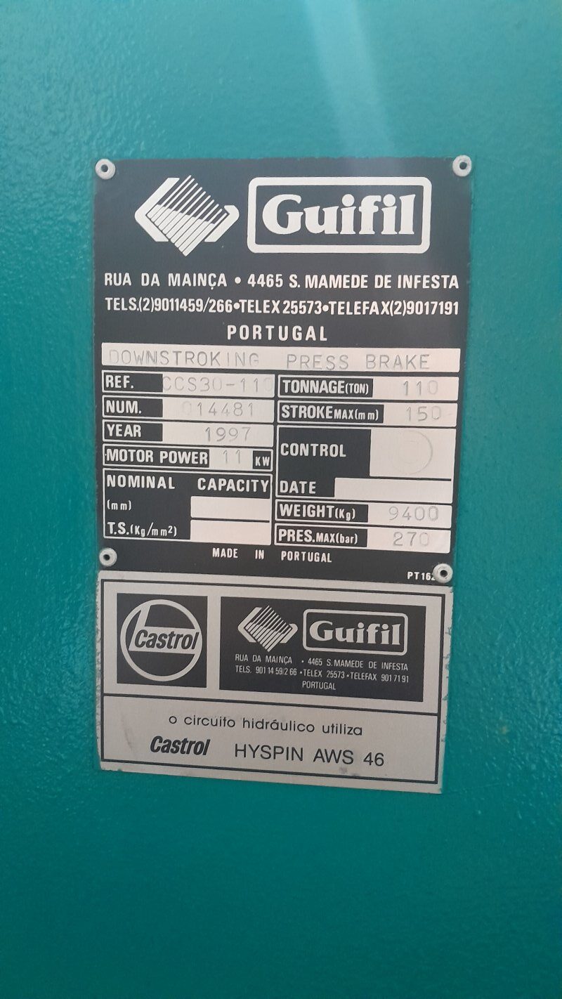 Guifil Press 110 Ton Guifil Press 110 Ton
